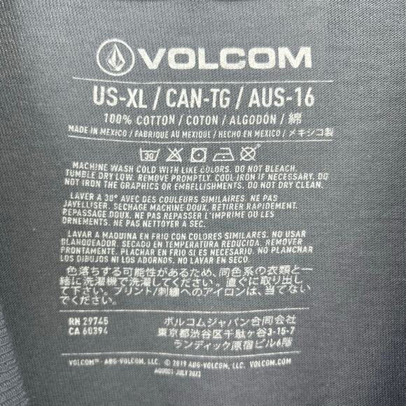 Volcom Bone Slide Skeleton Skater Long Sleeve Tee Shirt Big Boys Sz XL 16 - Picture 5 of 5